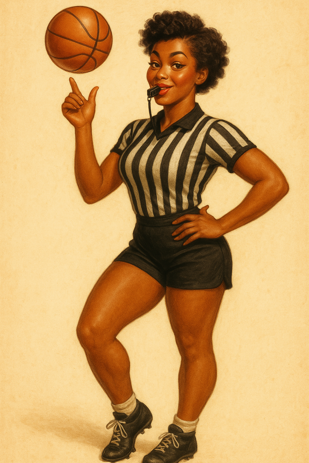 Basketball Referee Pinup