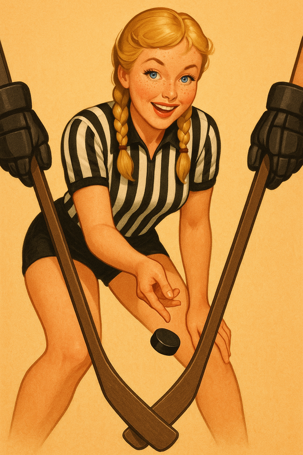 Hockey Referee Pinup
