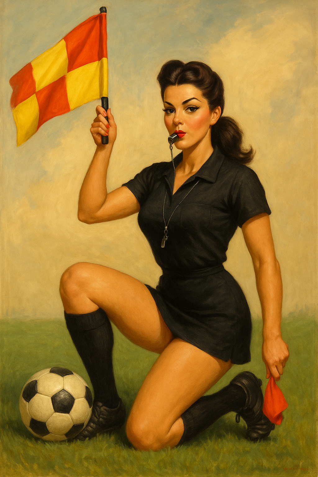 Soccer Referee Pinup